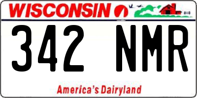 WI license plate 342NMR