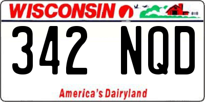 WI license plate 342NQD