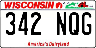 WI license plate 342NQG