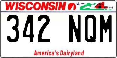 WI license plate 342NQM