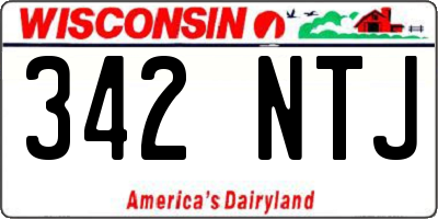 WI license plate 342NTJ