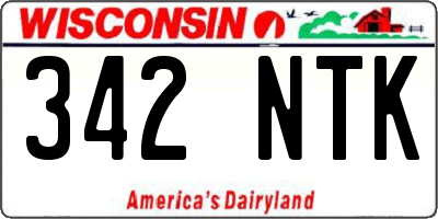 WI license plate 342NTK