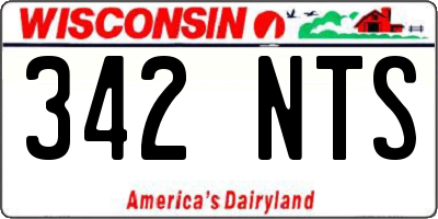 WI license plate 342NTS