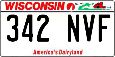 WI license plate 342NVF