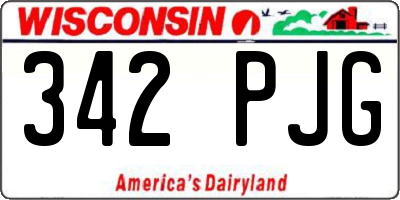 WI license plate 342PJG