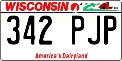 WI license plate 342PJP