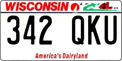 WI license plate 342QKU