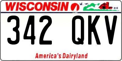WI license plate 342QKV
