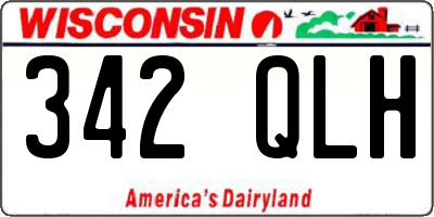WI license plate 342QLH