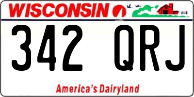 WI license plate 342QRJ