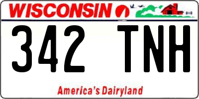 WI license plate 342TNH