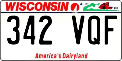 WI license plate 342VQF