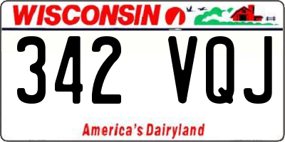WI license plate 342VQJ