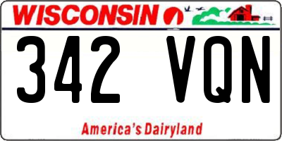WI license plate 342VQN