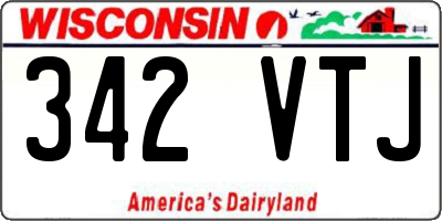 WI license plate 342VTJ