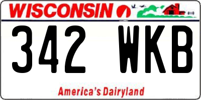 WI license plate 342WKB