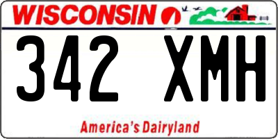 WI license plate 342XMH
