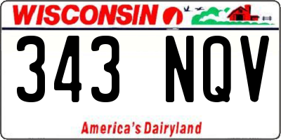 WI license plate 343NQV