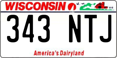 WI license plate 343NTJ