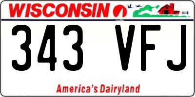 WI license plate 343VFJ