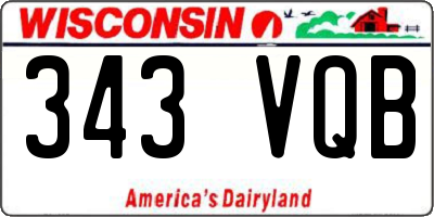 WI license plate 343VQB