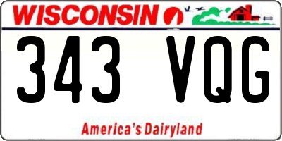 WI license plate 343VQG