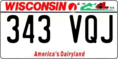 WI license plate 343VQJ
