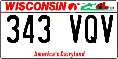 WI license plate 343VQV