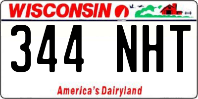 WI license plate 344NHT