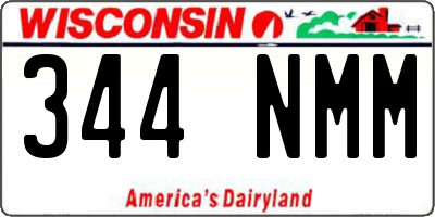 WI license plate 344NMM