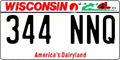 WI license plate 344NNQ