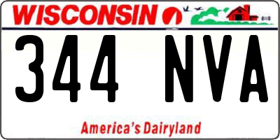 WI license plate 344NVA