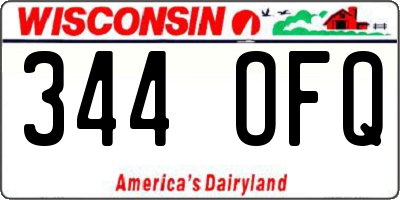 WI license plate 344OFQ
