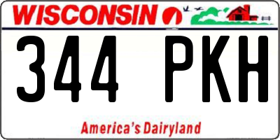 WI license plate 344PKH