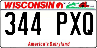WI license plate 344PXQ