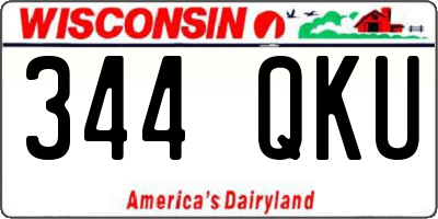 WI license plate 344QKU