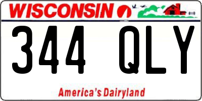 WI license plate 344QLY