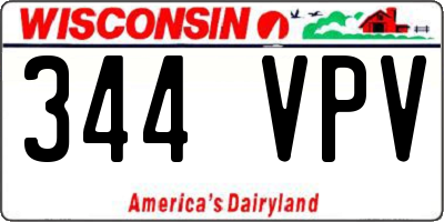 WI license plate 344VPV