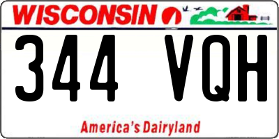 WI license plate 344VQH