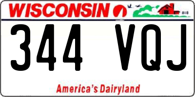 WI license plate 344VQJ