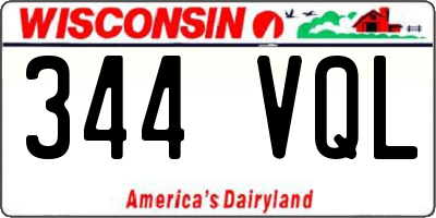 WI license plate 344VQL