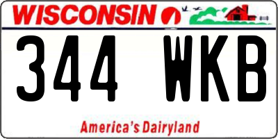 WI license plate 344WKB