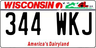 WI license plate 344WKJ