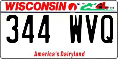 WI license plate 344WVQ