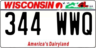 WI license plate 344WWQ