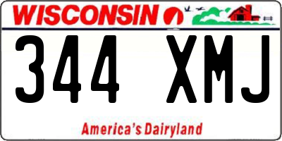 WI license plate 344XMJ