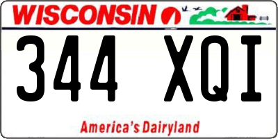 WI license plate 344XQI