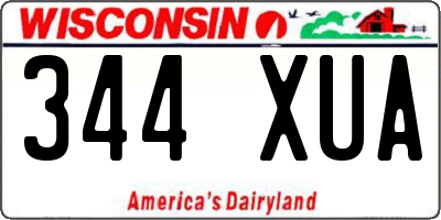 WI license plate 344XUA