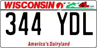 WI license plate 344YDL