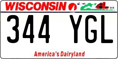 WI license plate 344YGL